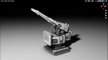 Turret mk.4  Speed Modeling - Grid Modeler (blender addon)