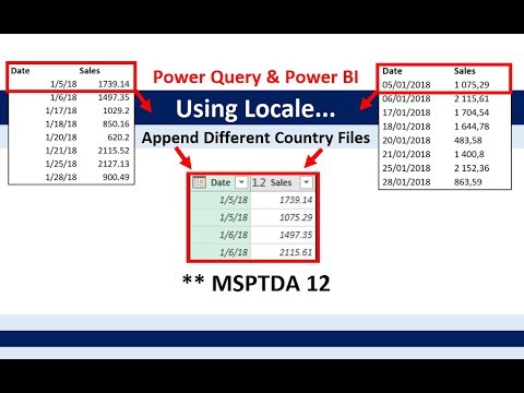 MSPTDA 12: Using Locale in Power Query Power BI: Import & Append Text Files from Different Countries