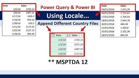 MSPTDA 12: Using Locale in Power Query Power BI: Import & Append Text Files from Different Countries