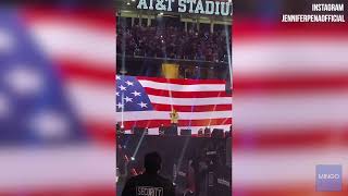 Jennifer Pena sings the National Anthem 2021