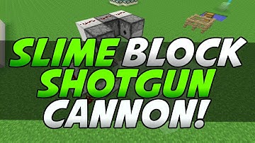 Minecraft PS3 & Xbox 360 - Slime Block ShotGun Cannon! (Scatter Shot) - (PS4/Xbox One)