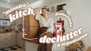 *super satisfying* HUGE Kitchen Declutter & Organization I Should've Done Months Ago // Ep. 03