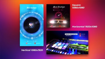 16 Audio Visualizer Music Video - After Effects Template