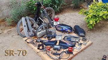 Disassembling Complete CD-70/SR-70 Hi-Speed Motorcycle.