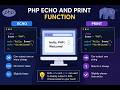 PHP ECHO and Print Function