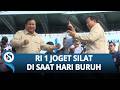 Aksi Prabowo di May Day: Lempar Topi &amp; Joget Silat di Atas Panggung, Disambut Riuh Ratusan Buruh