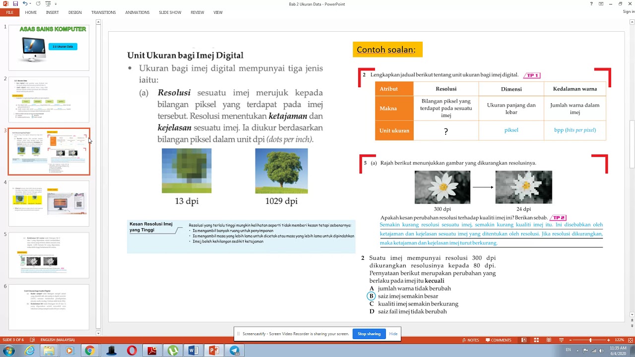 Konsep Ukuran Data Imej Dan Audio Youtube