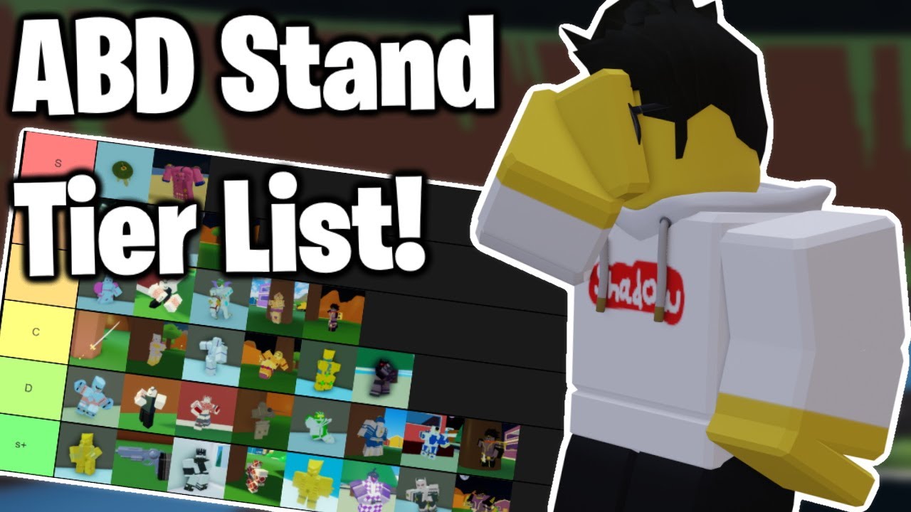 Create a YBA stand ROBLOX Tier List - TierMaker