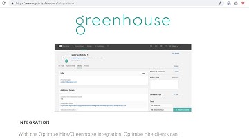 Greenhouse + Optimize Hire Integration