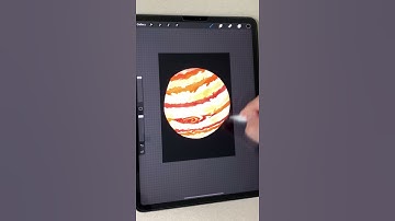 WHAT PLANET IS THIS? Challenge Digital Art on Ipad Pro M1 in Procreate app #Shorts