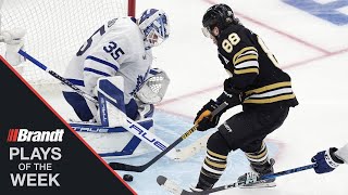 Wood Plays OT Hero & Pastrnak Sends Maple Leafs Packing | NHL Plays Of The Week