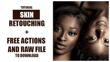 Easy DARK-SKIN retouching using Photoshop, FREE ACTIONS + RAW image