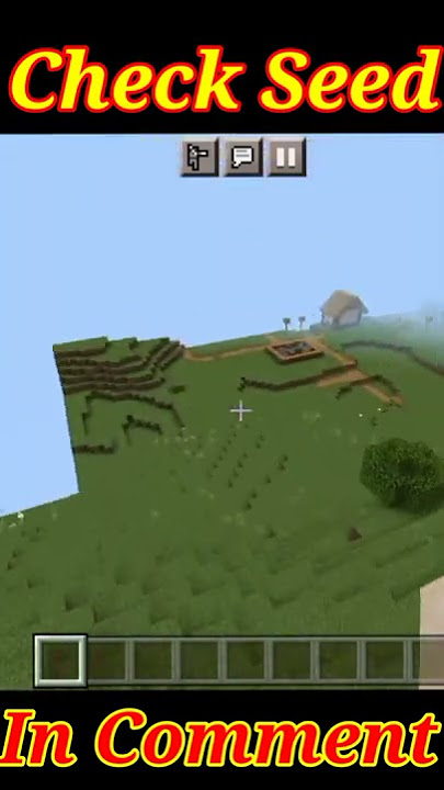 Village with outpost seed 1.19 bedrock#shorts #youtubeshorts