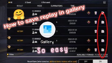 how to save replay in gallery // gallery me replay kaise save kare //#short //#freefire