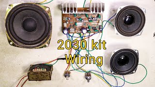 TDA 2030 Ic kit wiring || home theatre 2030 board वायरिंग || Electronics bro