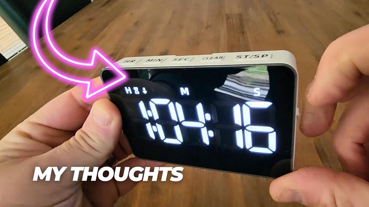 Rechargeable LED Magnetic Magnetic Countdown Timer With Count Up