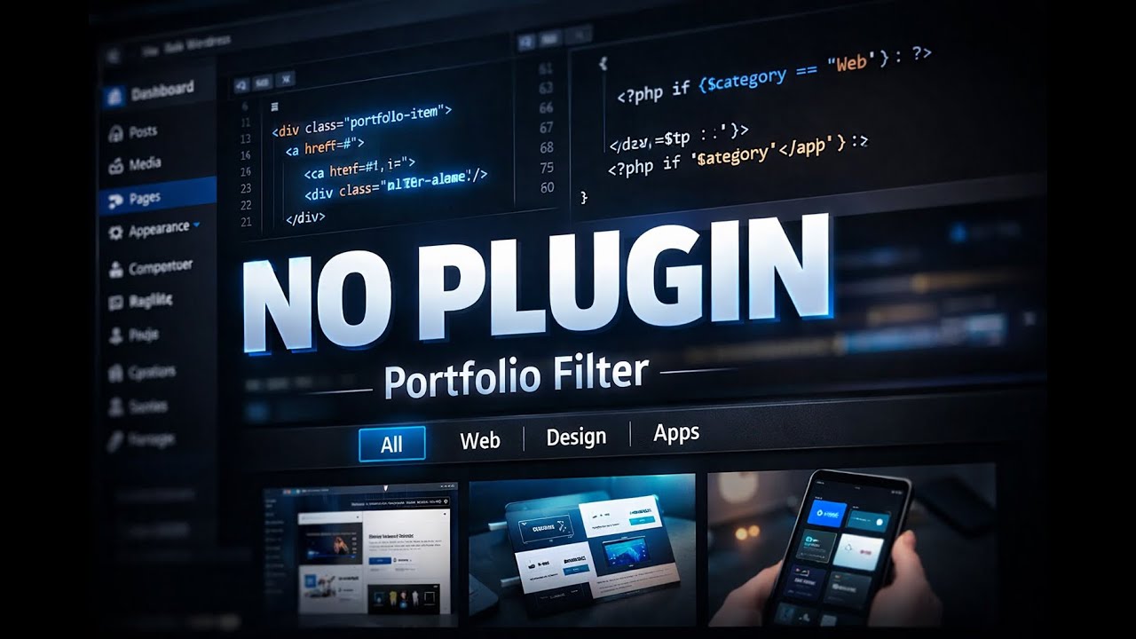 Создание расширенных вкладок-фильтров для портфолио в WordPress | Плагин не требуется