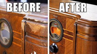 I Found A Free Vintage Radio Cabinet And Completely Transformed It | Furniture Restoration & Repair