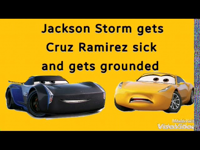 Jackson Storm gets Cruz Ramirez sick and Gets Grounded class=