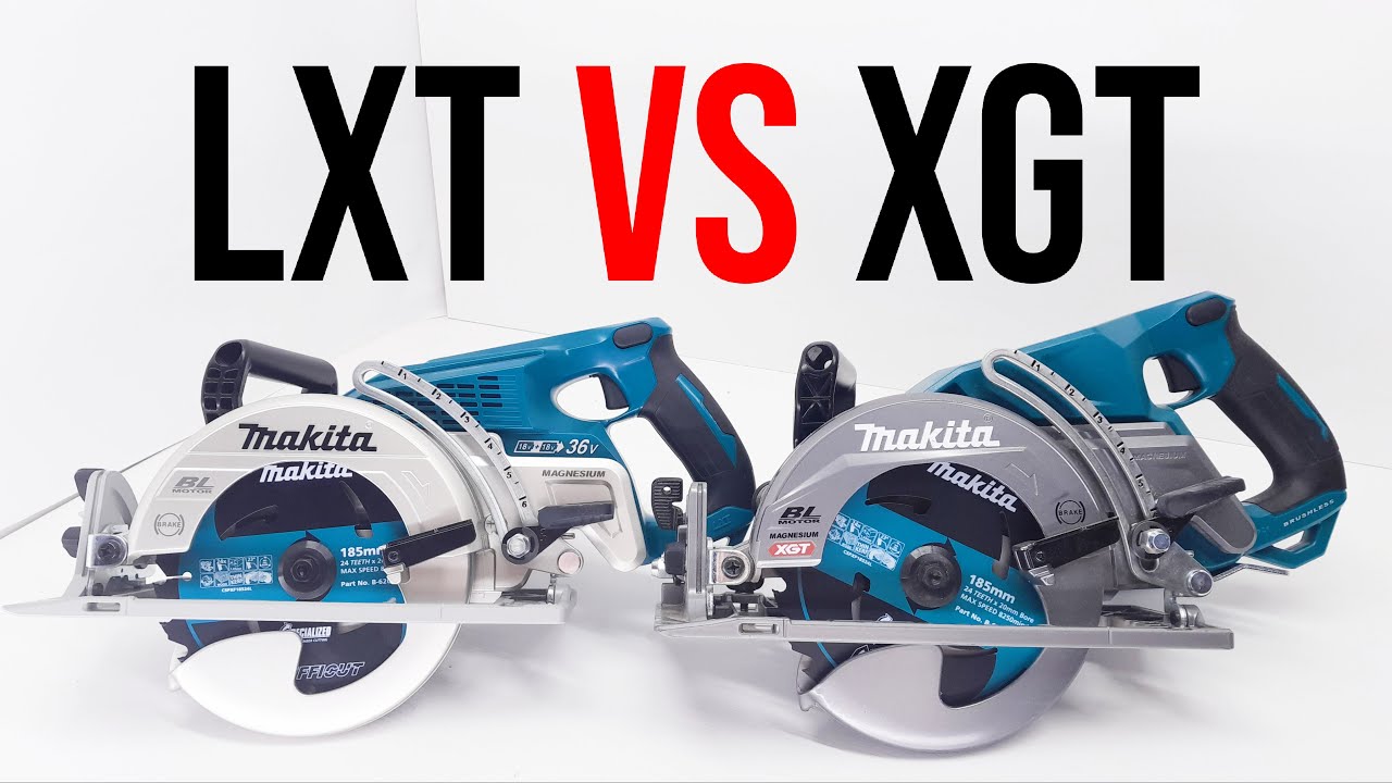 Belyse Kejserlig medier Makita 40v Rear Handle Saw Review VS Makita 18v x2 Rear Handle Saw GSR01 VS  XSR01 - YouTube