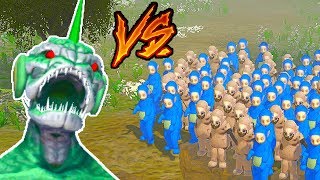 99 СЛЕНДИПУЗИКОВ VS АДСКАЯ РЕПТИЛИЯ ! - Slendytubbies 3 Multiplayer Sandbox Песочница