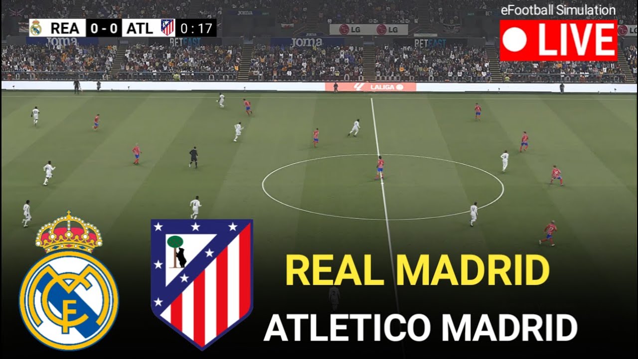 🔴EN VIVO- Real Madrid vs Atlético de Madrid  l Supercopa 2026 l Simulación de juego eFootball Pes 21