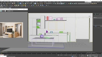 3DsMax Tutorials, Learn 3D Modeling a Wall Unit Furniture from Scratch in 3dsmax ( Part 4)