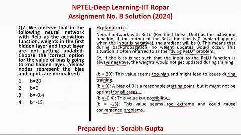 NPTEL-Deep Learning (IIT Ropar)- Assignment 8 Solution (2024)