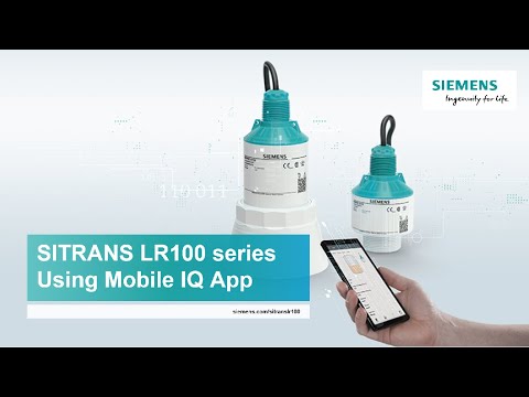 Demonstration of SITRANS LR110 Radar and Mobile IQ App