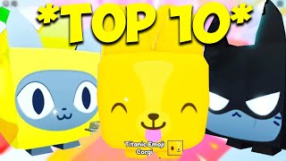 TOP 10 LUCKIEST YouTubers EVER In Pet Simulator 99!