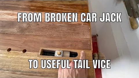 How I made a tail vice from an old car jack for my...