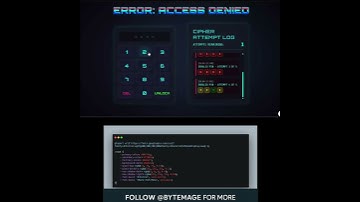 Sci-Fi PIN Pad Login Screen with HTML & CSS! 🚀🔒 | #Shorts