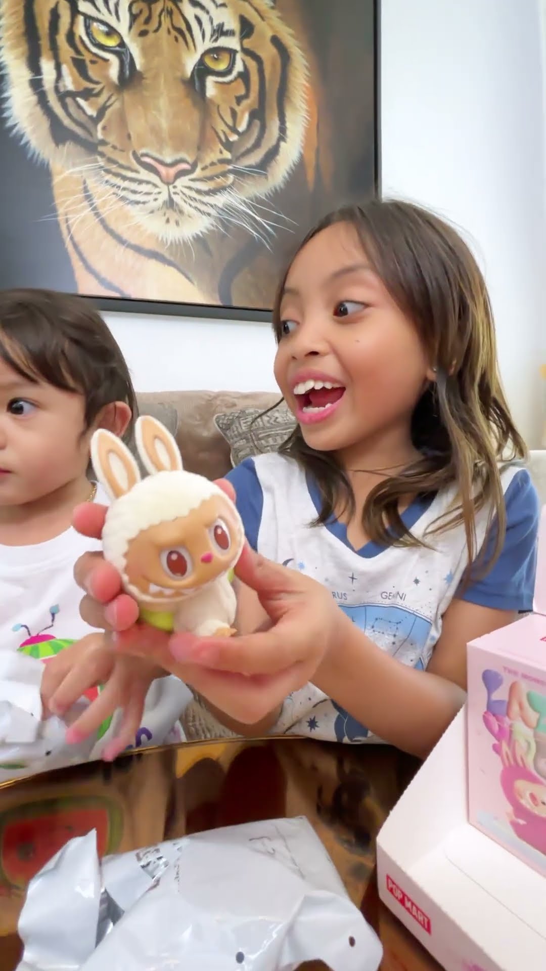 AKHIRNYA LEIKA UNBOXING LABUBU IMPIANNYA ??, LABUBU LAZYYOGA #leika #shorts #labubu