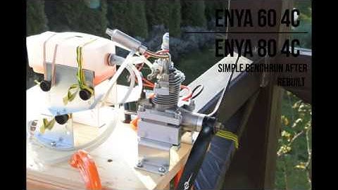 Enya 60 4C and Enya 80 4C test run