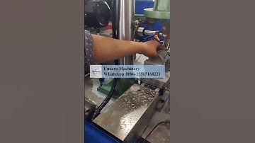 Slide table type drilling and tapping machine #automation equipment #chamfering machine