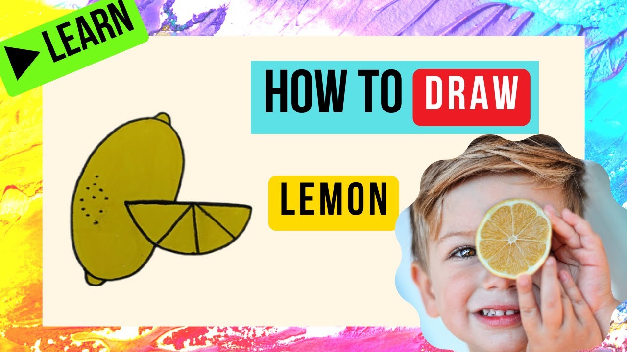 How to Draw Lemon || Lemon Drawing for Beginners || schoolx360 - YouTube