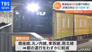 首都圏の鉄道各社“宣言”受け減便、ＪＲ東は３日間７路線で２割減、私鉄は小幅な減便