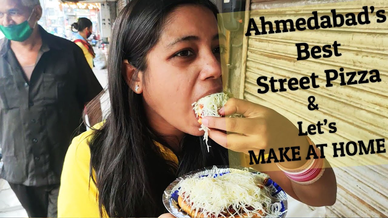 Ahmedabad's Spicy Street Style Pizza Review and how to make At Home | अहमदाबाद का सबसे अच्छा पिज्जा|