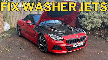 Fixing blocked BMW Washer Jets