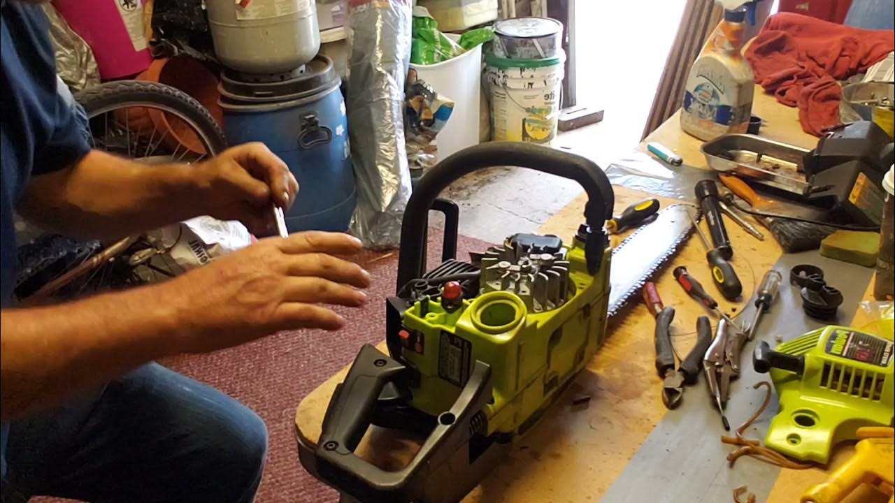 poulan Chainsaw repair pt3 YouTube