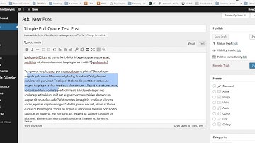 Simple Pull Quote WordPress Plugin How To