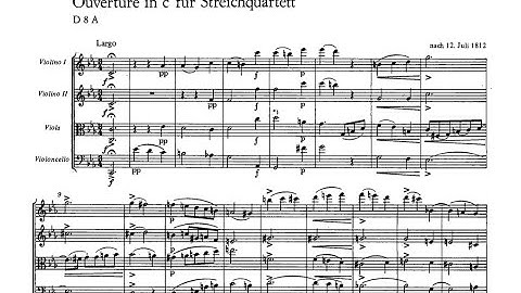 F.Schubert Overture in C minor, D.8