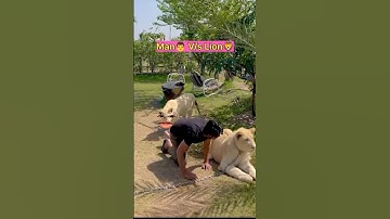 Man vs Lion🦁|| funny video || #thetharpuns #funny #entertainment #shorts