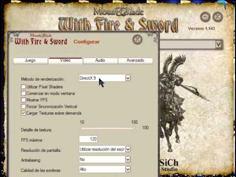 Como Arreglar El Error de Mount and Blade ( Arboles y Hierba de Colores)