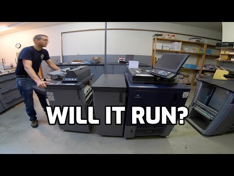 Как установить цифровую печатную машину Konica Minolta C1070 и внешний RIP-процессор EFI IC-415 F...