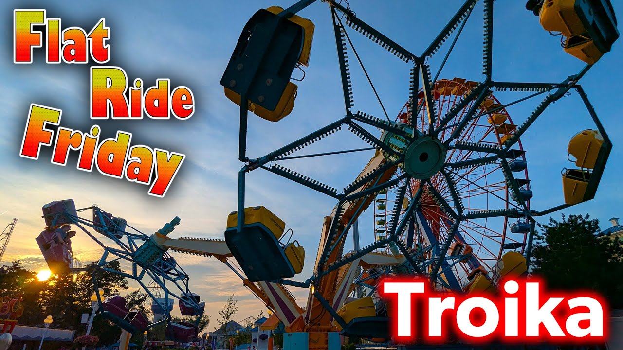 Troika Ride Info and History - Flat Ride Friday 31 - YouTube