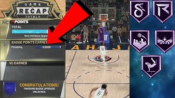 THE *NEW* FASTEST FINISHING BADGE METHOD IN NBA 2K20 HOW TO GET YOUR FINISHING BADGES IN UNDER 1 DAY