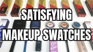 Relaxing & Satisfying: Colorful Makeup Swatchfest (Only Music and Swatches)