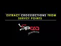 Extract Cross Sections from Survey Points using SPCAD.