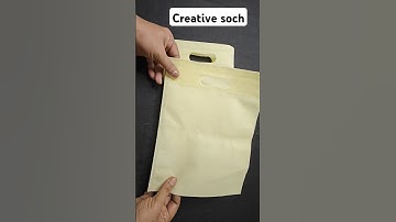 Reuse old shopping bag Idea #short #shorts #shortsfeed
